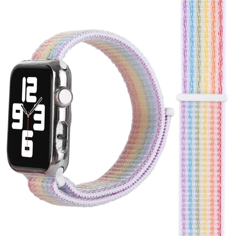 Dây đeo đồng hồ nylon dán magic cho Apple Watch Series 3 & 2 & 1 42mm, dành cho Series 3 & 2 & 1 42mm