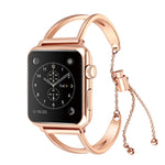 Dây đồng hồ kim loại hình chữ V với khóa thép không gỉ cho Apple Watch Series 10 42mm / 9&8&7 41mm / SE 3&SE 2&6&SE&5&4 40mm / 3&2&1 38mm, 7 41mm / 6&SE&5&4 40mm / 3&2&1 38mm