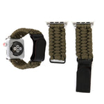 Dây đồng hồ dây dù dùi dù da thật Magic Paste với khóa thép không gỉ cho Apple Watch Series 10 42mm / 9&8&7 41mm / SE 3&SE 2&6&SE&5&4 40mm / 3&2&1 38mm, 7 41mm / 6&SE&5&4 40mm / 3&2&1 38mm