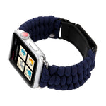 Dây đồng hồ da thật Magic Paste dây dù dù ô nylon với khóa thép không gỉ cho Apple Watch Ultra 49mm & Watch Ultra 2 49mm / Series 10 46mm / 9&8&7 45mm / SE 3&SE 2&6&SE&5&4 44mm / 3&2&1 42mm, 7 45mm / 6&SE&5&4 44mm / 3&2&1 42mm