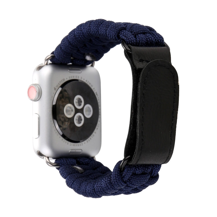 Dây đồng hồ da thật Magic Paste dây dù dù ô nylon với khóa thép không gỉ cho Apple Watch Ultra 49mm & Watch Ultra 2 49mm / Series 10 46mm / 9&8&7 45mm / SE 3&SE 2&6&SE&5&4 44mm / 3&2&1 42mm, 7 45mm / 6&SE&5&4 44mm / 3&2&1 42mm