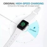 Cáp sạc nhanh không dây từ tính sang USB cho Apple Watch Series, USB-A