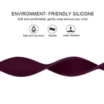 Dây đồng hồ silicone co giãn màu trơn cho Apple Watch Series 8&7 41mm / SE 2&6&SE&5&4 40mm / 3&2&1 38mm, Kích thước:L 156mm, Kích thước:L 156mm