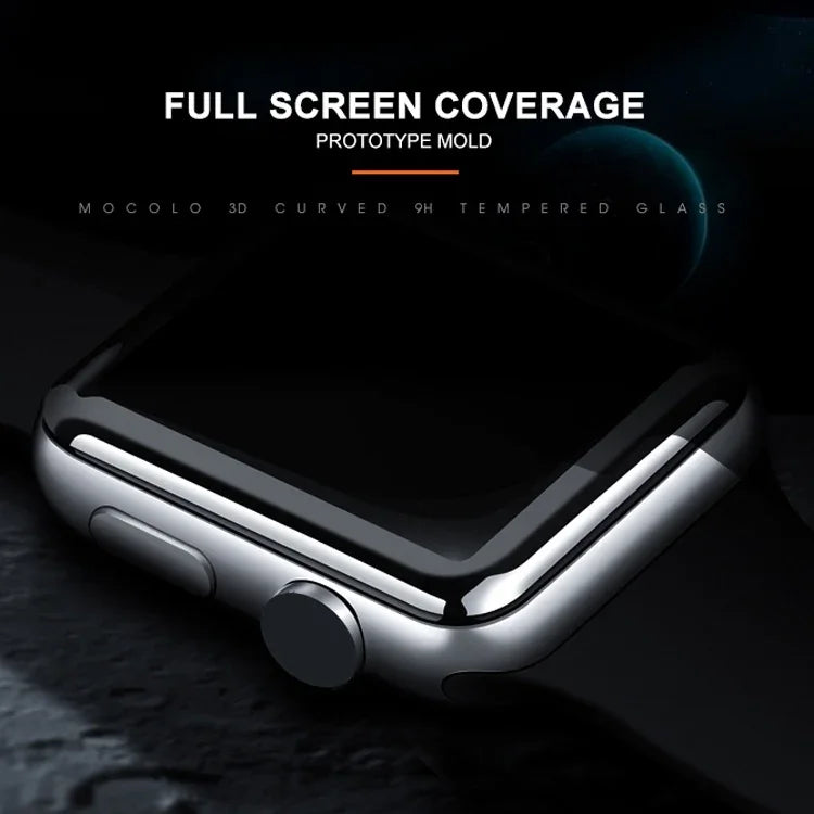 mocolo 0.33mm 9H 3D Kính cường lực dán full keo cạnh tròn cho Apple Watch Series 6 / 5 / 4 / Watch SE 40mm, Dành cho Apple Watch Series 6 / 5 / 4 / Watch SE 40mm