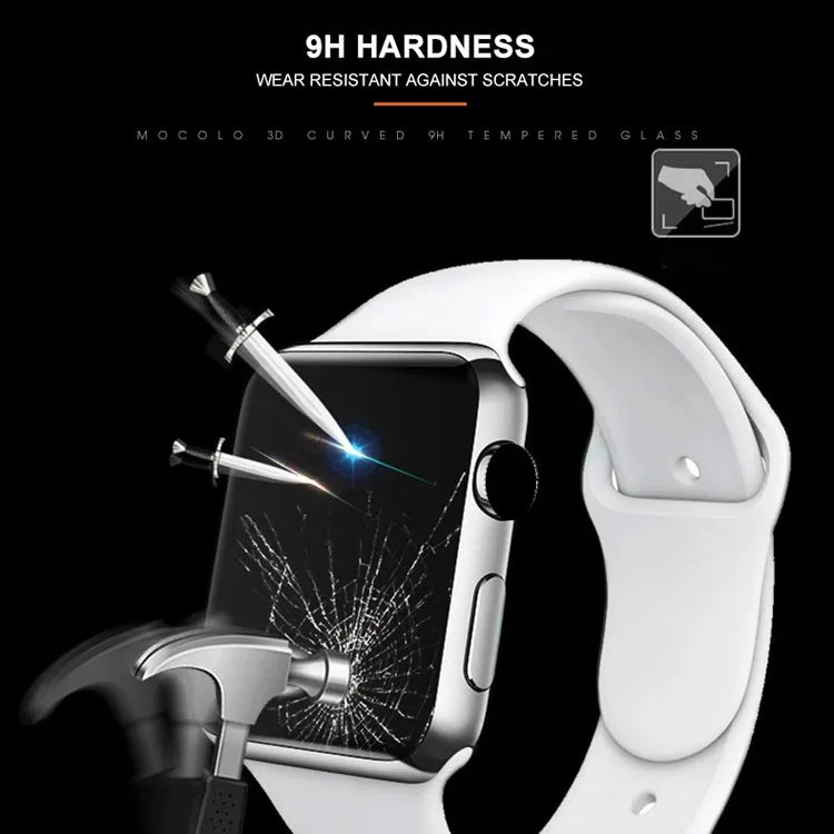 mocolo 0.33mm 9H 3D Kính cường lực dán full keo cạnh tròn cho Apple Watch Series 6 / 5 / 4 / Watch SE 40mm, Dành cho Apple Watch Series 6 / 5 / 4 / Watch SE 40mm