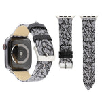 Dây đồng hồ da thật in họa tiết gai cho Apple Watch Ultra 49mm & Watch Ultra 2 49mm / Series 10 46mm / 9&8&7 45mm / SE 3&SE 2&6&SE&5&4 44mm / 3&2&1 42mm, 44mm