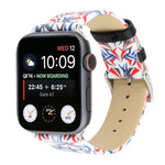 Dây đồng hồ da thật in họa tiết gai cho Apple Watch Ultra 49mm & Watch Ultra 2 49mm / Series 10 46mm / 9&8&7 45mm / SE 3&SE 2&6&SE&5&4 44mm / 3&2&1 42mm, 44mm