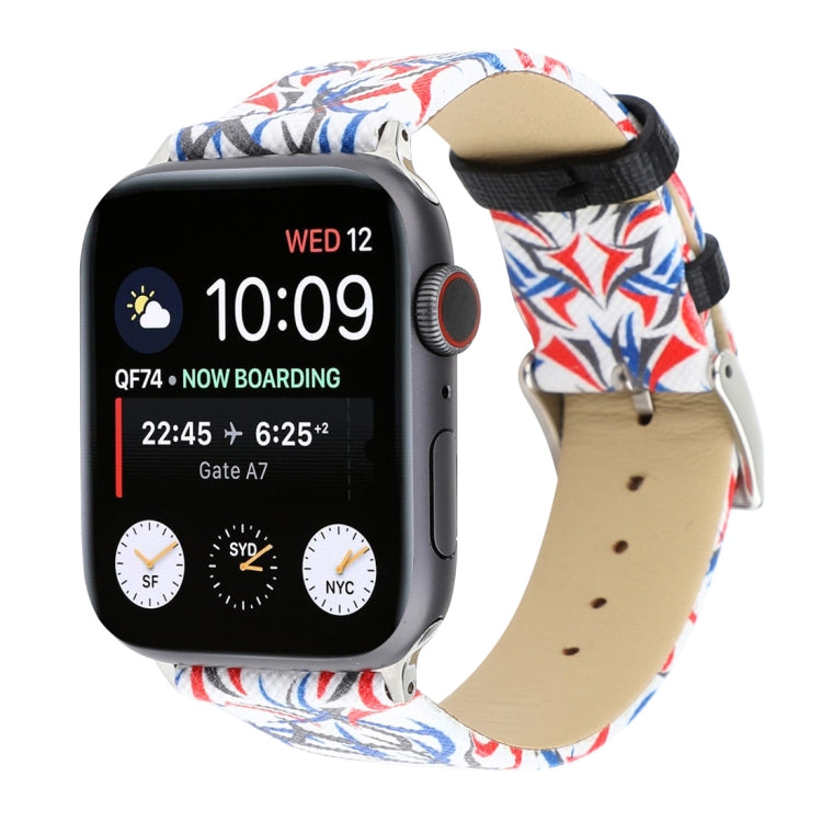 Dây đồng hồ da thật in họa tiết gai cho Apple Watch Ultra 49mm & Watch Ultra 2 49mm / Series 10 46mm / 9&8&7 45mm / SE 3&SE 2&6&SE&5&4 44mm / 3&2&1 42mm, 44mm