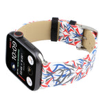 Dây đồng hồ da thật in họa tiết gai cho Apple Watch Ultra 49mm & Watch Ultra 2 49mm / Series 10 46mm / 9&8&7 45mm / SE 3&SE 2&6&SE&5&4 44mm / 3&2&1 42mm, 44mm