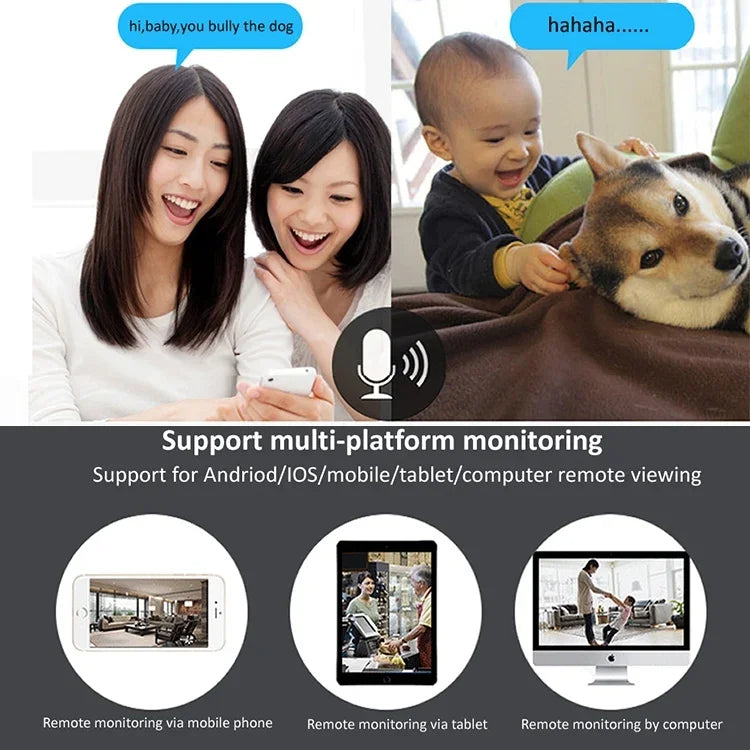 Camera IP không dây 720P HD 1.0 MP, Hỗ trợ hồng ngoại ban đêm / Phát hiện chuyển động / Điều khiển qua ứng dụng, Phích cắm EU, 720P