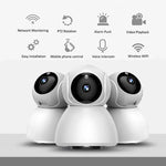 Camera IP không dây 720P HD 1.0 MP, Hỗ trợ hồng ngoại ban đêm / Phát hiện chuyển động / Điều khiển qua ứng dụng, Phích cắm EU, 720P