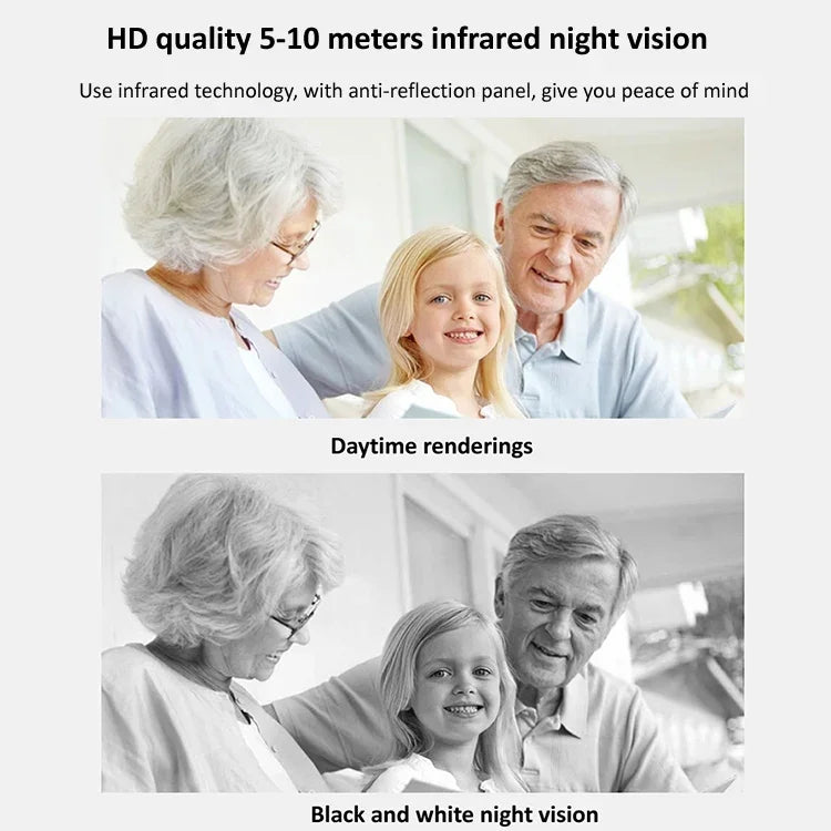 Camera IP không dây 720P HD 1.0 MP, Hỗ trợ hồng ngoại ban đêm / Phát hiện chuyển động / Điều khiển qua ứng dụng, Phích cắm EU, 720P