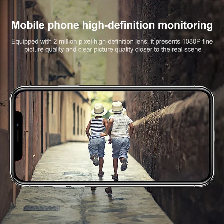 Camera thông minh DP14 2.0 triệu điểm ảnh 1080P HD gắn tường, Hỗ trợ quan sát ban đêm toàn màu / phát hiện chuyển động / đàm thoại hai chiều / thẻ TF, phích cắm AU, DP14
