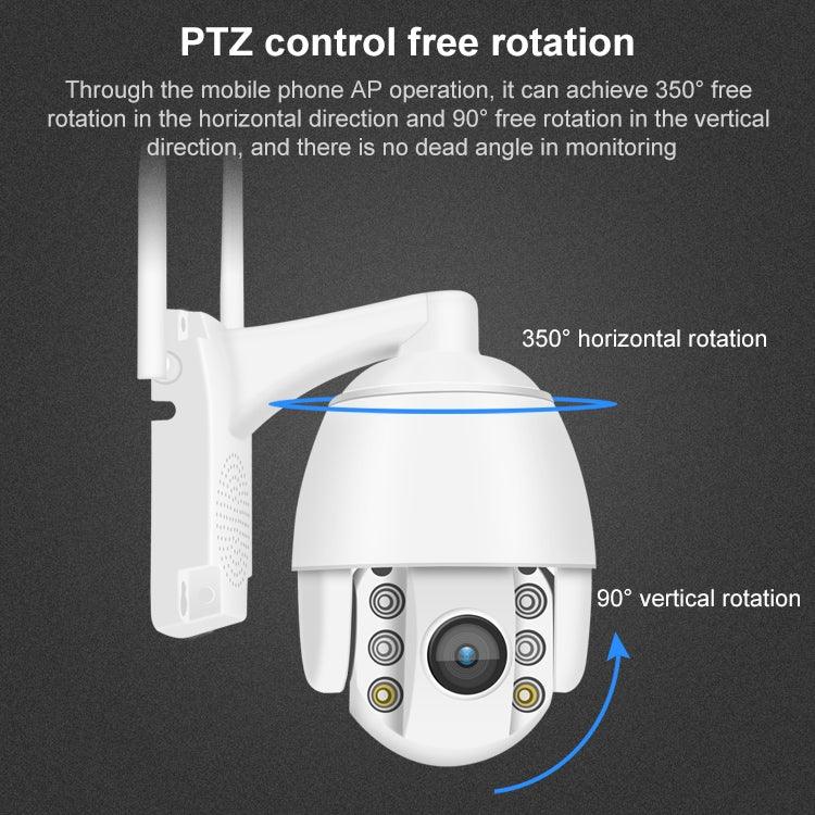 QX2 Camera Thông Minh IP66 Chống Nước Toàn Cảnh 360 Độ HD 1080P WiFi Ban Ngày Và Đêm Màu Đầy Đủ, Hỗ Trợ Phát Hiện Chuyển Động / Âm Thanh Hai Chiều / Thẻ TF, Phích Cắm Mỹ, Phiên Bản WiFi