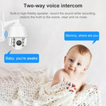 QX2 Camera Thông Minh IP66 Chống Nước Toàn Cảnh 360 Độ HD 1080P WiFi Ban Ngày Và Đêm Màu Đầy Đủ, Hỗ Trợ Phát Hiện Chuyển Động / Âm Thanh Hai Chiều / Thẻ TF, Phích Cắm Mỹ, Phiên Bản WiFi