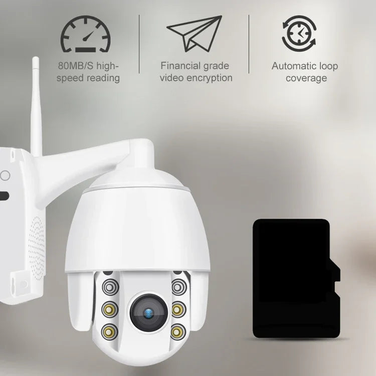 QX2 Camera Thông Minh IP66 Chống Nước Toàn Cảnh 360 Độ HD 1080P WiFi Ban Ngày Và Đêm Màu Đầy Đủ, Hỗ Trợ Phát Hiện Chuyển Động / Âm Thanh Hai Chiều / Thẻ TF, Phích Cắm Mỹ, Phiên Bản WiFi