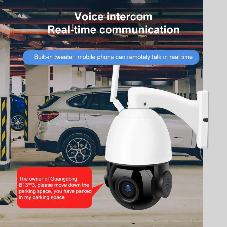 QX5 Camera thông minh WiFi dome không dây 2.0 triệu điểm ảnh 1080P HD zoom 20X, Hỗ trợ hồng ngoại ban đêm / Phát hiện chuyển động / Đàm thoại hai chiều / Thẻ TF, Phích cắm AU, Phiên bản WiFi