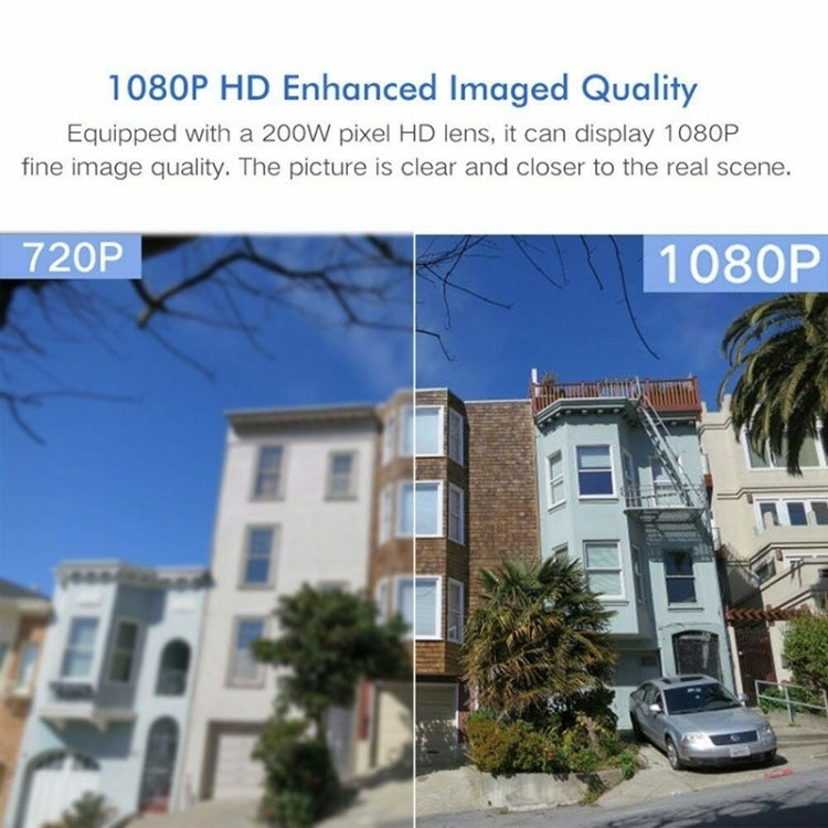 Camera giám sát không dây HD PTZ an ninh gia đình ngoài trời IP66 chống nước, Hỗ trợ hồng ngoại ban đêm & phát hiện chuyển động & thẻ TF, Phích cắm US, 2.0 MP