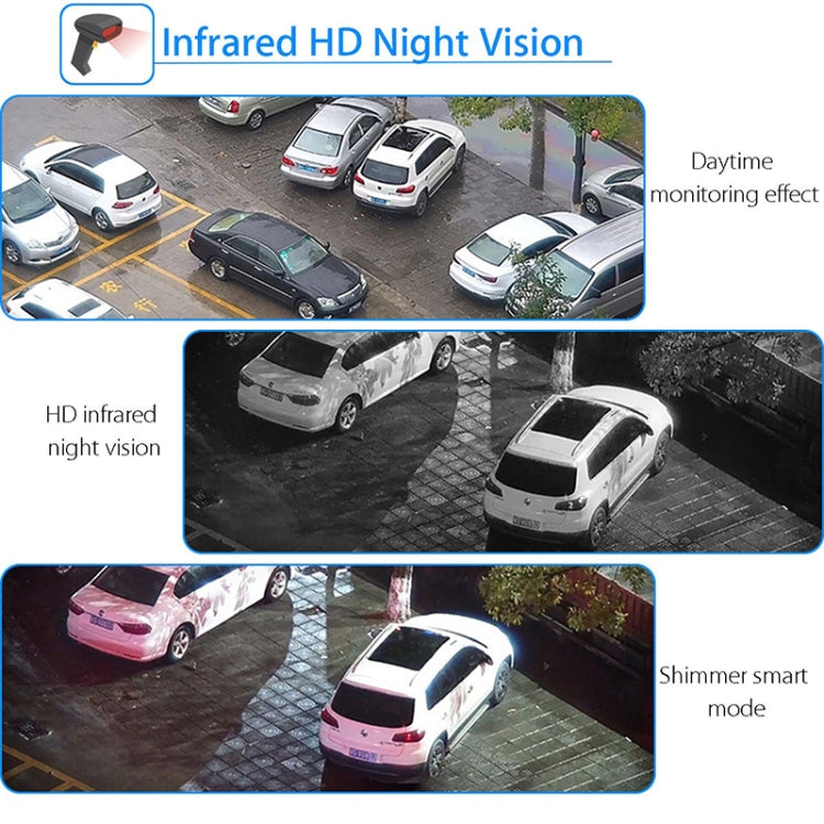 Camera giám sát không dây HD PTZ an ninh gia đình ngoài trời IP66 chống nước, Hỗ trợ hồng ngoại ban đêm & phát hiện chuyển động & thẻ TF, Phích cắm US, 2.0 MP