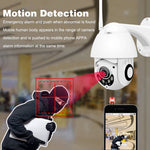 Camera giám sát không dây HD PTZ an ninh gia đình ngoài trời IP66 chống nước, Hỗ trợ hồng ngoại ban đêm & phát hiện chuyển động & thẻ TF, Phích cắm US, 2.0 MP
