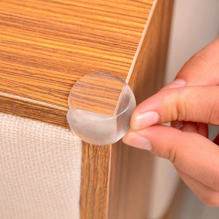 100 cái miếng đệm bảo vệ góc bàn cho bé hình bán cầu, đệm chống va đập cho bàn trẻ em với keo dán hai mặt, 100 cái hình bán cầu