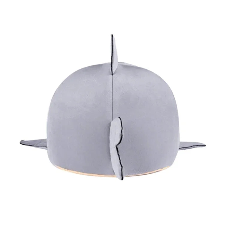 Nhà Ấm Trong Nhà Cho Chó Con Mèo Thú Cưng Cá Mập Giường Ngủ Tổ, Kích Thước S: 42x42x42cm