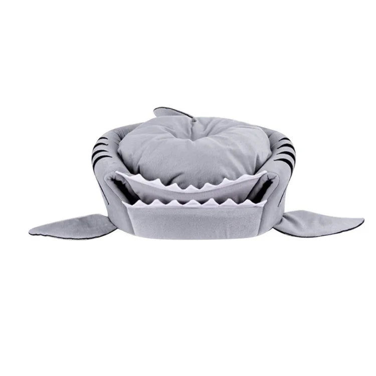 Nhà Ấm Trong Nhà Cho Chó Con Mèo Thú Cưng Cá Mập Giường Ngủ Tổ, Kích Thước S: 42x42x42cm