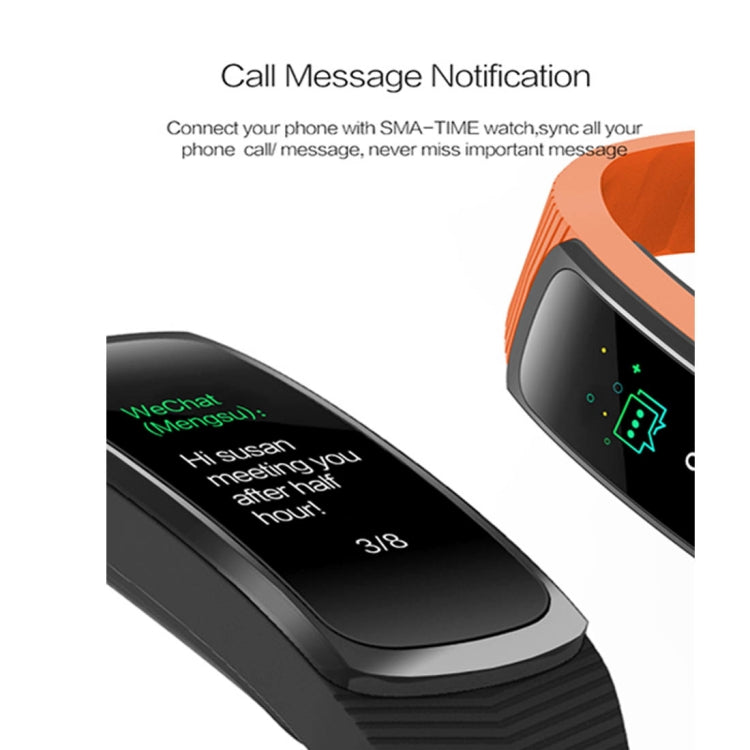 Vòng đeo tay thông minh SMA-B3 màn hình Bluetooth 0.96 inch, chống nước IP67, Hỗ trợ theo dõi hoạt động / Đo nhịp tim / Đo huyết áp / Chụp ảnh từ xa, SMA-B3 màu cam, SMA-B3 màu xanh lá, SMA-B3 màu xanh dương, SMA-B3 màu đen