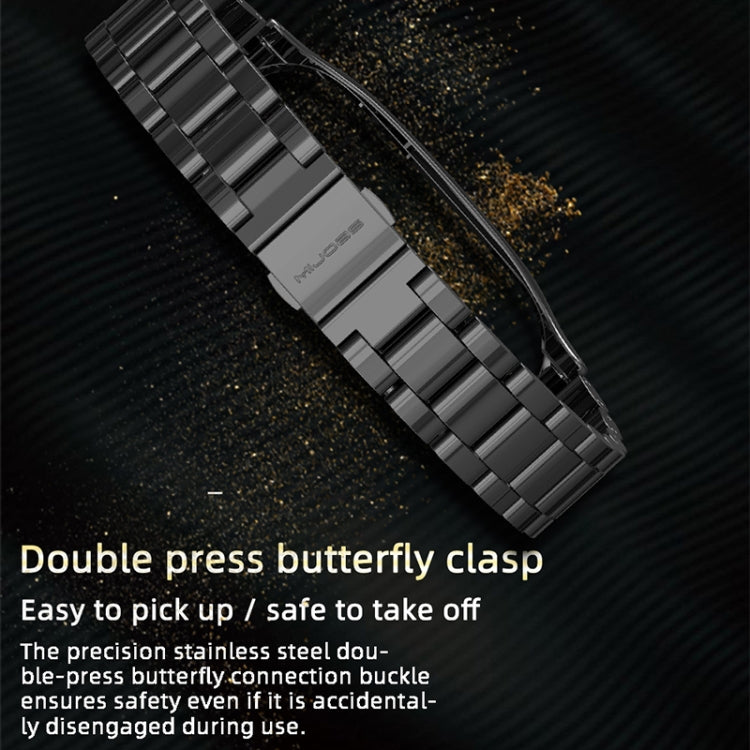 Mijobs Stainless Steel Metal Watch Band for Xiaomi Mi Band 5 & 6
