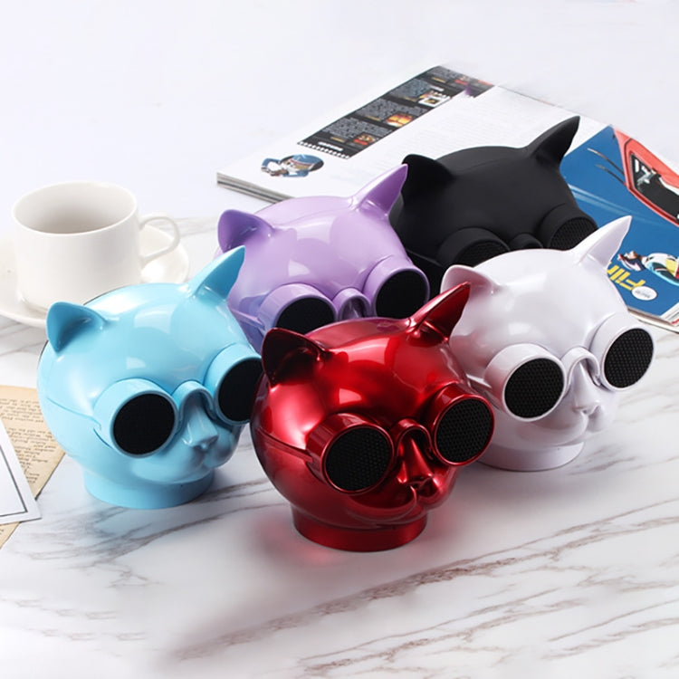 Loa Bluetooth stereo không dây hình mèo mini T8, hỗ trợ rảnh tay / thẻ TF / FM