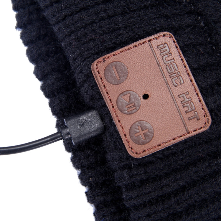 Mũ len dệt họa tiết sóng có mic Bluetooth ấm áp cho mùa đông dành cho bé trai & bé gái & người lớn