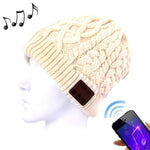 Mũ len dệt họa tiết sóng có mic Bluetooth ấm áp cho mùa đông dành cho bé trai & bé gái & người lớn