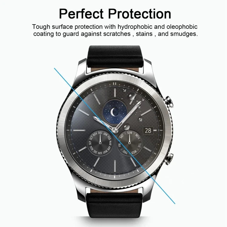 Miếng Dán Kính Cường Lực ENKAY Hat-Prince cho Samsung Gear S3 Smart Watch 0.2mm Độ Cứng Bề Mặt 9H 2.15D Chống Nổ
