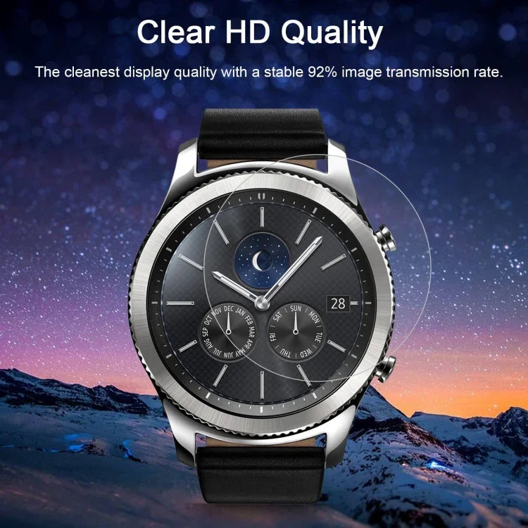 Miếng Dán Kính Cường Lực ENKAY Hat-Prince cho Samsung Gear S3 Smart Watch 0.2mm Độ Cứng Bề Mặt 9H 2.15D Chống Nổ