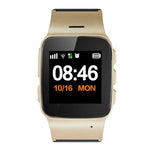 Đồng hồ Thông minh GPS D99+ Màn hình LCD HD 1.22 inch cho Người cao tuổi Chống nước, Hỗ trợ Định vị GPS + LBS + WiFi / Gọi hai chiều / Giám sát giọng nói / Cứu thương một phím / Báo động khi tháo khỏi cổ tay / Hàng rào an toàn, D99+ Vàng Hồng