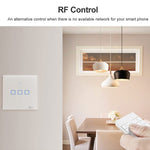Công tắc cảm ứng tường kính cường lực Sonoff T2 86mm, Nhà thông minh, Tương thích Alexa và Google Home, AC 100V-240V, Phích cắm EU, 86mm/ 2 phích cắm EU