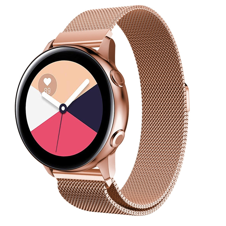 Dây đeo lưới thép không gỉ từ tính Milanis cho Galaxy Watch Active 20mm