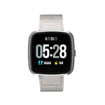 Vòng đeo tay thông minh màn hình màu OLED 1.3 inch DTNO.1 G12, chống nước IP67, dây nylon, hỗ trợ nhắc cuộc gọi / theo dõi nhịp tim / nhắc ngồi lâu / chế độ đa thể thao