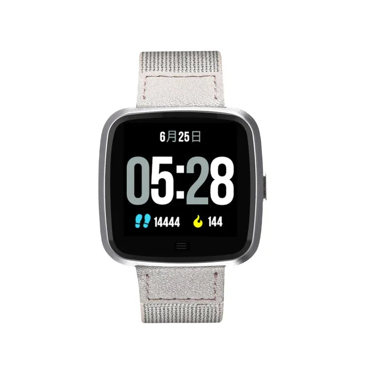 Vòng đeo tay thông minh màn hình màu OLED 1.3 inch DTNO.1 G12, chống nước IP67, dây nylon, hỗ trợ nhắc cuộc gọi / theo dõi nhịp tim / nhắc ngồi lâu / chế độ đa thể thao