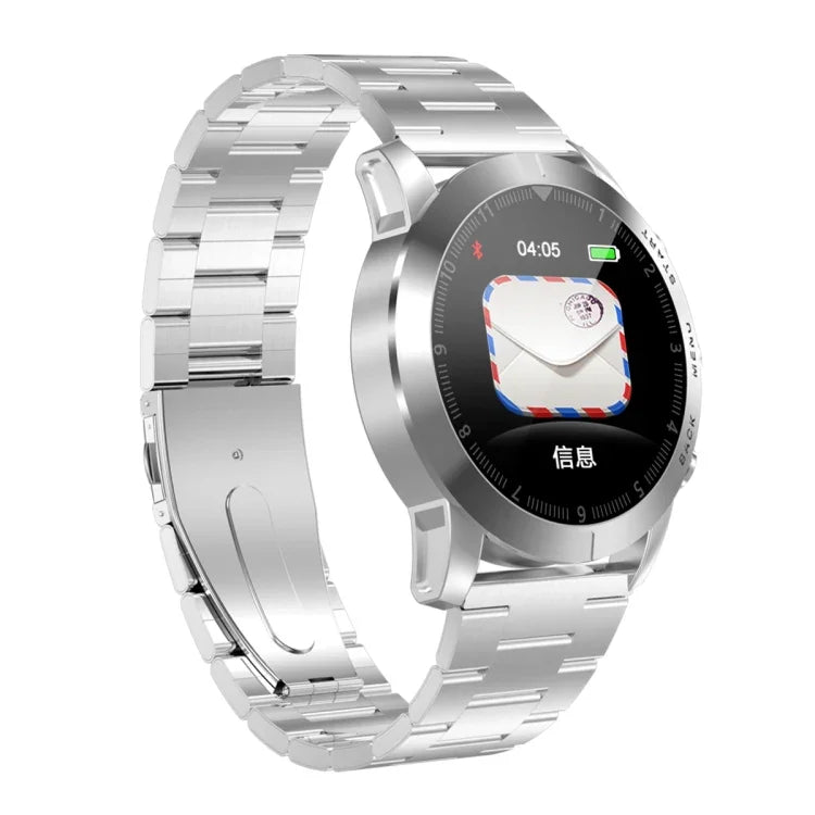 Vòng đeo tay thông minh màn hình màu TFT 1.3 inch DTNO.1 S10, chống nước IP68, dây thép, hỗ trợ nhắc cuộc gọi / theo dõi nhịp tim / theo dõi giấc ngủ / chế độ đa thể thao