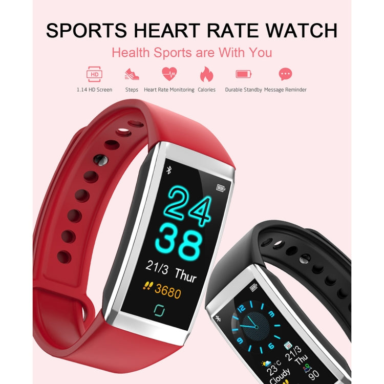 Vòng đeo tay thông minh TD19 màn hình IPS 1.14 inch chống nước IP67, Hỗ trợ nhắc cuộc gọi / Đo nhịp tim / Đo huyết áp / Theo dõi giấc ngủ / Điều khiển camera từ xa