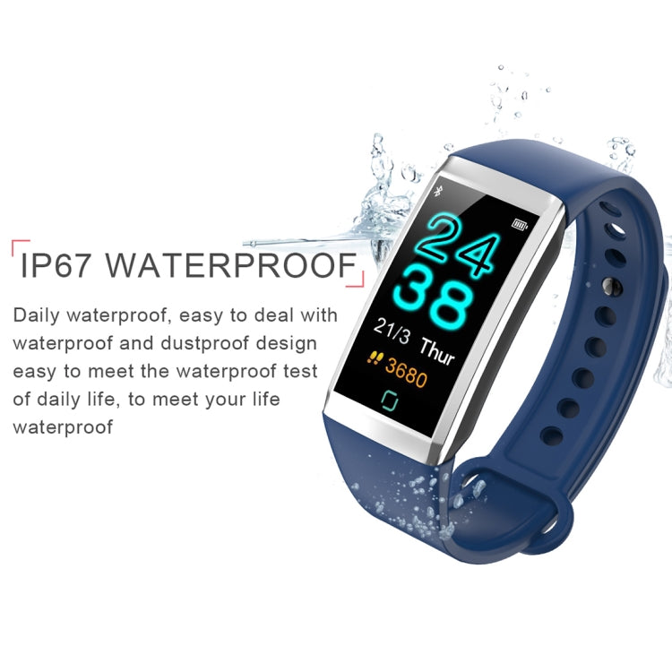 Vòng đeo tay thông minh TD19 màn hình IPS 1.14 inch chống nước IP67, Hỗ trợ nhắc cuộc gọi / Đo nhịp tim / Đo huyết áp / Theo dõi giấc ngủ / Điều khiển camera từ xa