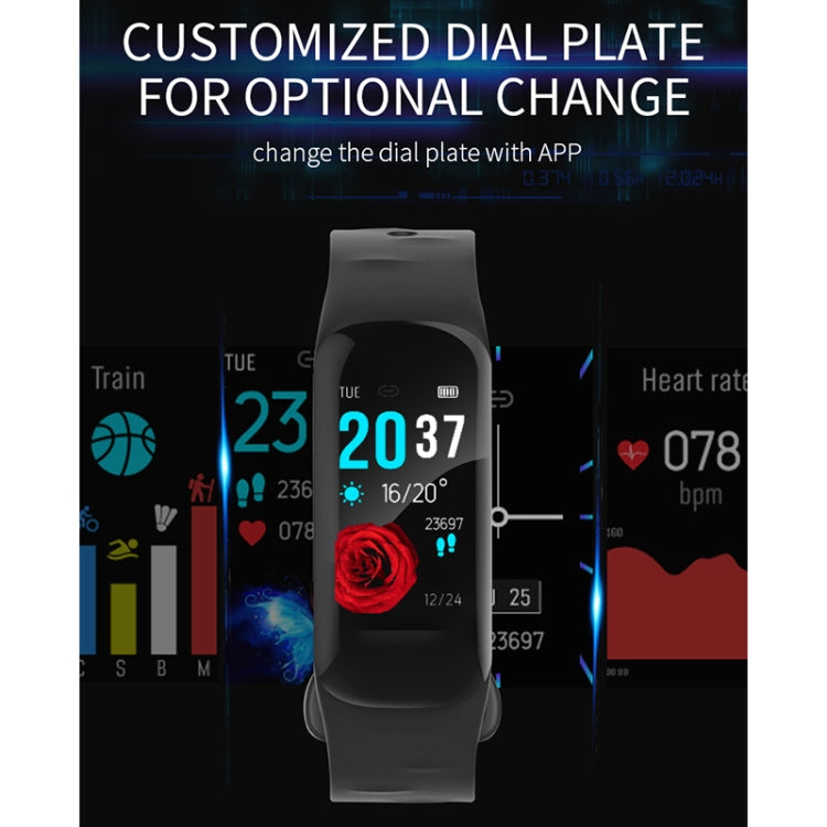 Vòng đeo tay thông minh H29 màn hình màu IPS 1.14 inch chống nước IP67, Hỗ trợ đếm bước chân / Nhắc cuộc gọi / Đo nhịp tim / Theo dõi giấc ngủ