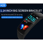 Vòng đeo tay thông minh H29 màn hình màu IPS 1.14 inch chống nước IP67, Hỗ trợ đếm bước chân / Nhắc cuộc gọi / Đo nhịp tim / Theo dõi giấc ngủ