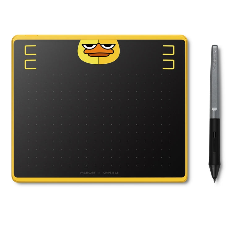 Bảng vẽ nghệ thuật phiên bản đặc biệt HUION HS64 Chips 5080 LPI với bút không pin, HS64