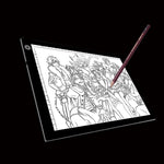 Bảng sao chép acrylic LED 5W 5V kích thước A4 điều chỉnh sáng liên tục cho vẽ phác thảo anime, kèm cáp USB, kích thước: 220x330x5mm, điều chỉnh sáng liên tục