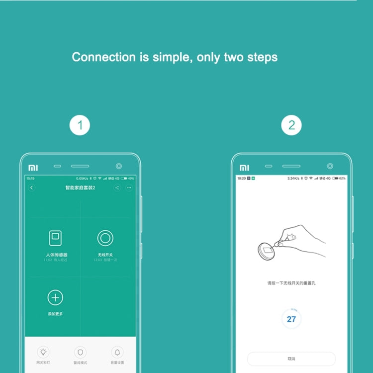 Công Tắc Không Dây Thông Minh Mini Xiaomi Mijia Chính Hãng Cho Bộ Thiết Bị Nhà Thông Minh Xiaomi, Sử Dụng Cổng Đa Năng Xiaomi (CA1001)