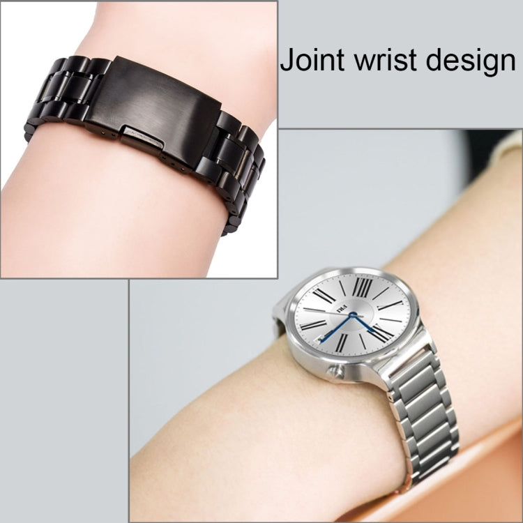 Dây đồng hồ thép không gỉ 3 hạt khóa bướm cho Samsung Gear S2 Classic