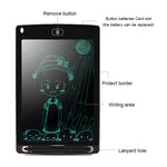 Bảng viết LCD di động 8,5 inch, bảng vẽ graffiti điện tử, bảng viết tay điện tử, bảng tin đồ họa, giấy nháp với bút viết, 8.5 inch Đen, 8.5 inch Xanh lá, 8.5 inch Xanh dương, 8.5 inch Đỏ, 8.5 inch Trắng