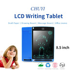 Bảng viết LCD di động 8,5 inch, bảng vẽ graffiti điện tử, bảng viết tay điện tử, bảng tin đồ họa, giấy nháp với bút viết, 8.5 inch Đen, 8.5 inch Xanh lá, 8.5 inch Xanh dương, 8.5 inch Đỏ, 8.5 inch Trắng